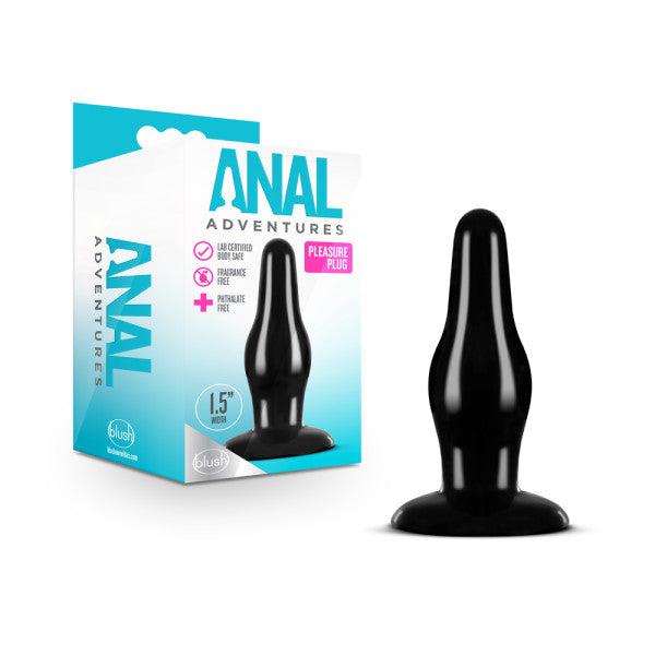 Blush Novelties Anal Adventures Pleasure Plug 10.8cm tapered butt plug - ClubX Australia